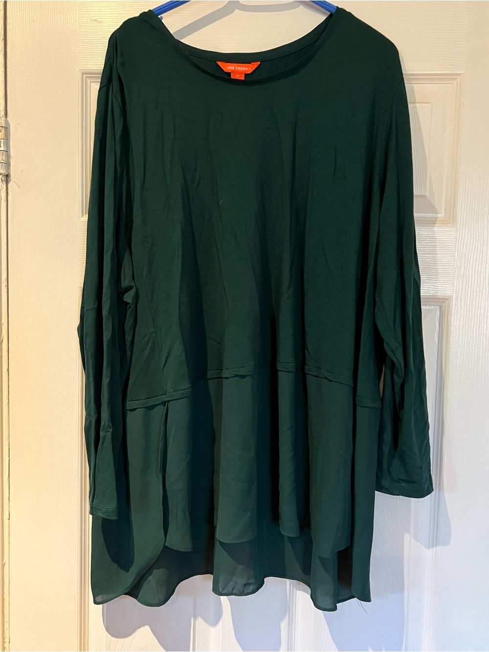 Joe Fresh, Dark Green Long Sleeve Tunic Top